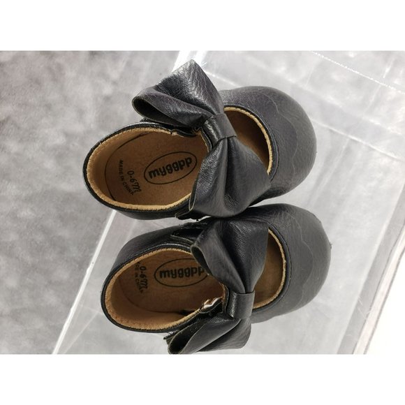 MYGGPP black infant Dress Shoes With Bow Mary Jane - Picture 7 of 10